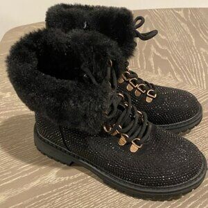 NEW Kids DV by Dolco Vita Kids Sparkle combat boot size 3